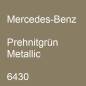 Preview: Mercedes-Benz, Prehnitgrün Metallic, 6430.